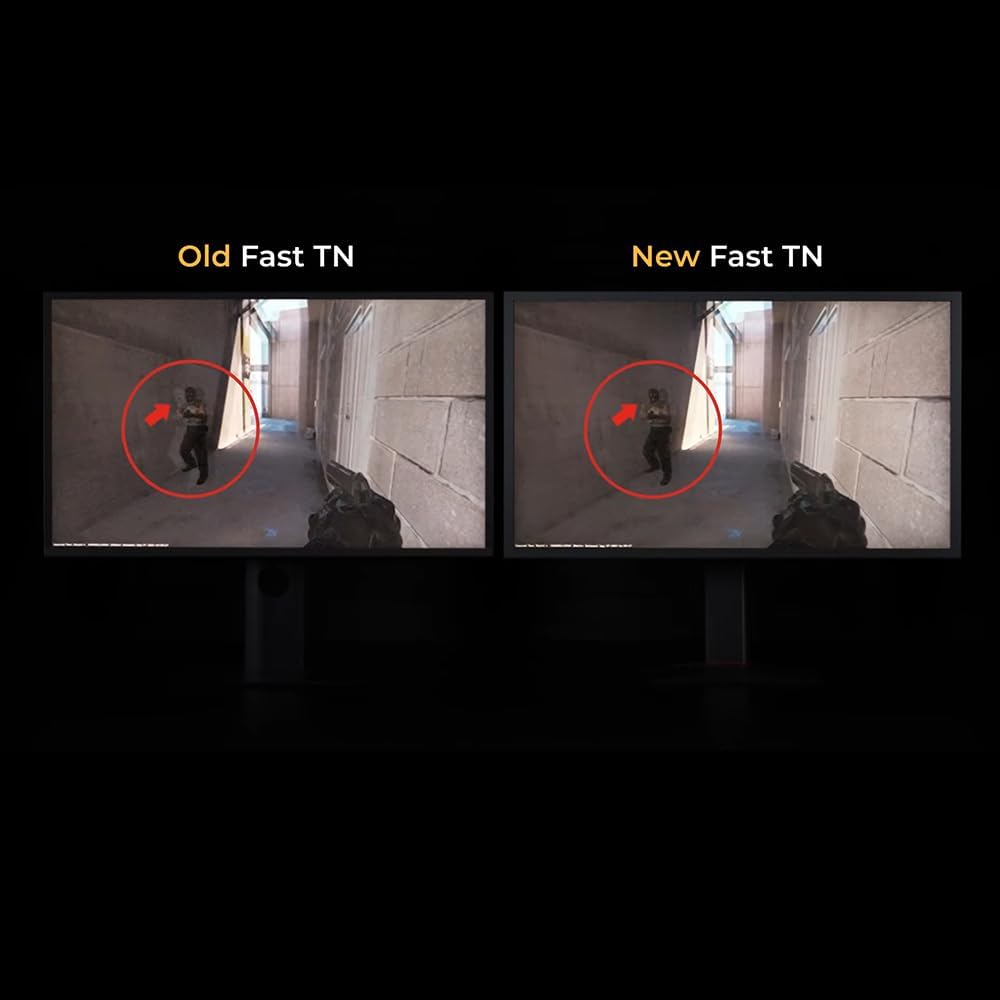 Zowie XL2566X+ | 24.1 | Fast TN 400Hz Gaming Monitor for Esports | Motion Clarity Dyac2 | 1080P | XL Setting to Share | Shielding Hood | New Industrial Grade Ball Bearing Height Adjustment
