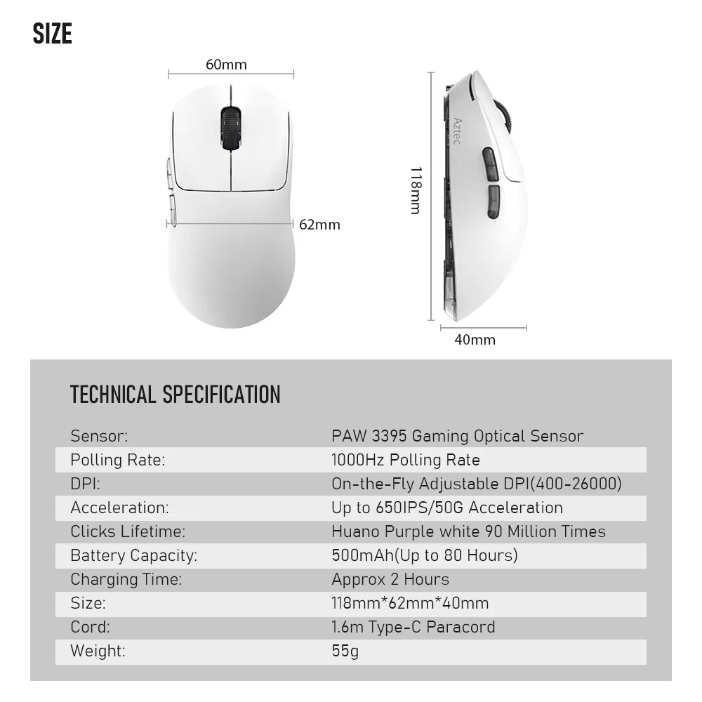 Aztec PAW3395 (Wireless)