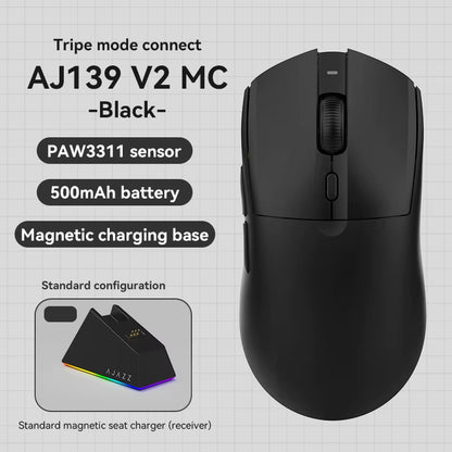 AJ139 V2 MC/AJ139PRO/AJ199 MC 2.4Ghz Wireless Gaming Mouse 