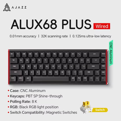 AK680 MAX Mechanical Keyboard HE Hall Effect Switch 60% 8K/1K RGB Wired/Wireless Gaming Rapid Trigger Magnetic Keyboard