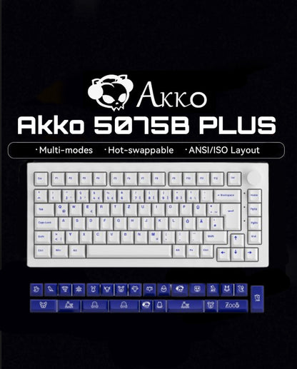 Akko 5075B plus 75% 2.4Ghz Wireless/Usb Type-C/Bluetooth 5.0