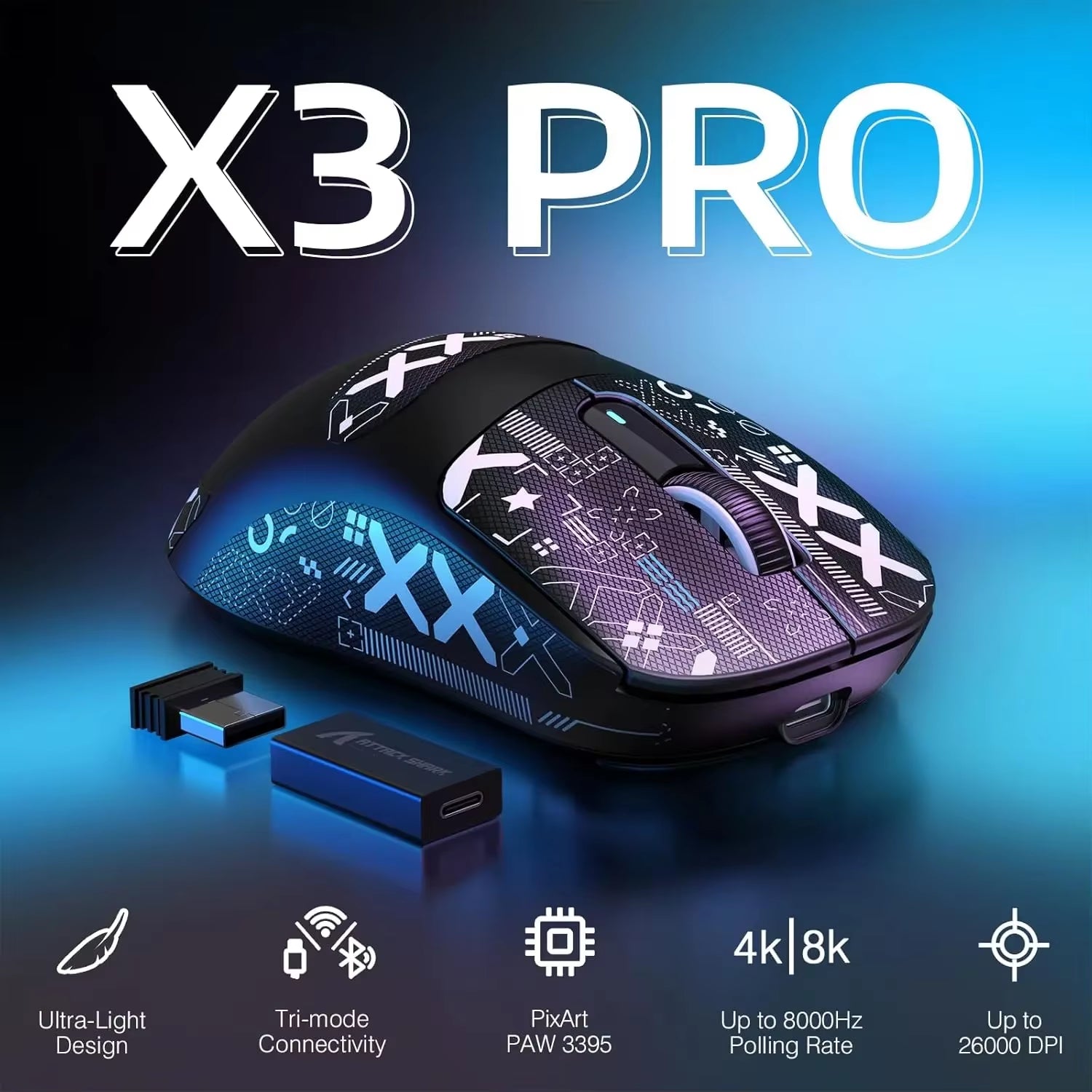 ATTACK SHARK X3PRO (Wireless)