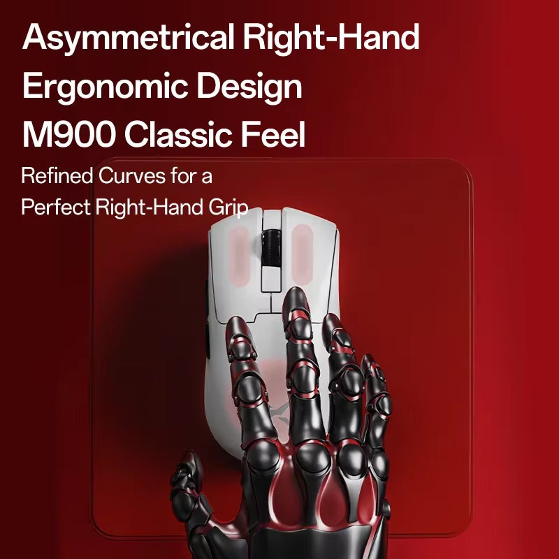 M900Mini PRO Wireless Gaming Mouse Ergonomic Ultra-Lightweight 40G PAW3395 8K Hz for Medium to Small Hands PC Laptop Gamer