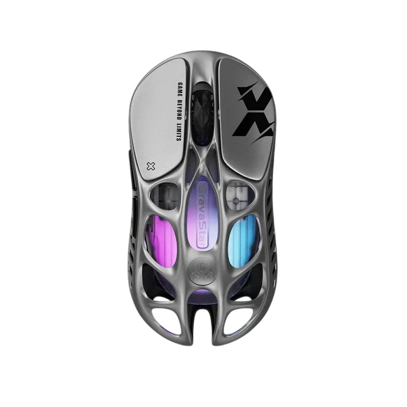 Chinese Venders Gravastar Mercury X Customizable RGB Superlight 49G Gaming Mouse 32000 DPI Ergonomic Tri Mode Wireless Gaming