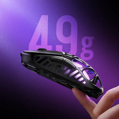 Chinese Venders Gravastar Mercury X Customizable RGB Superlight 49G Gaming Mouse 32000 DPI Ergonomic Tri Mode Wireless Gaming