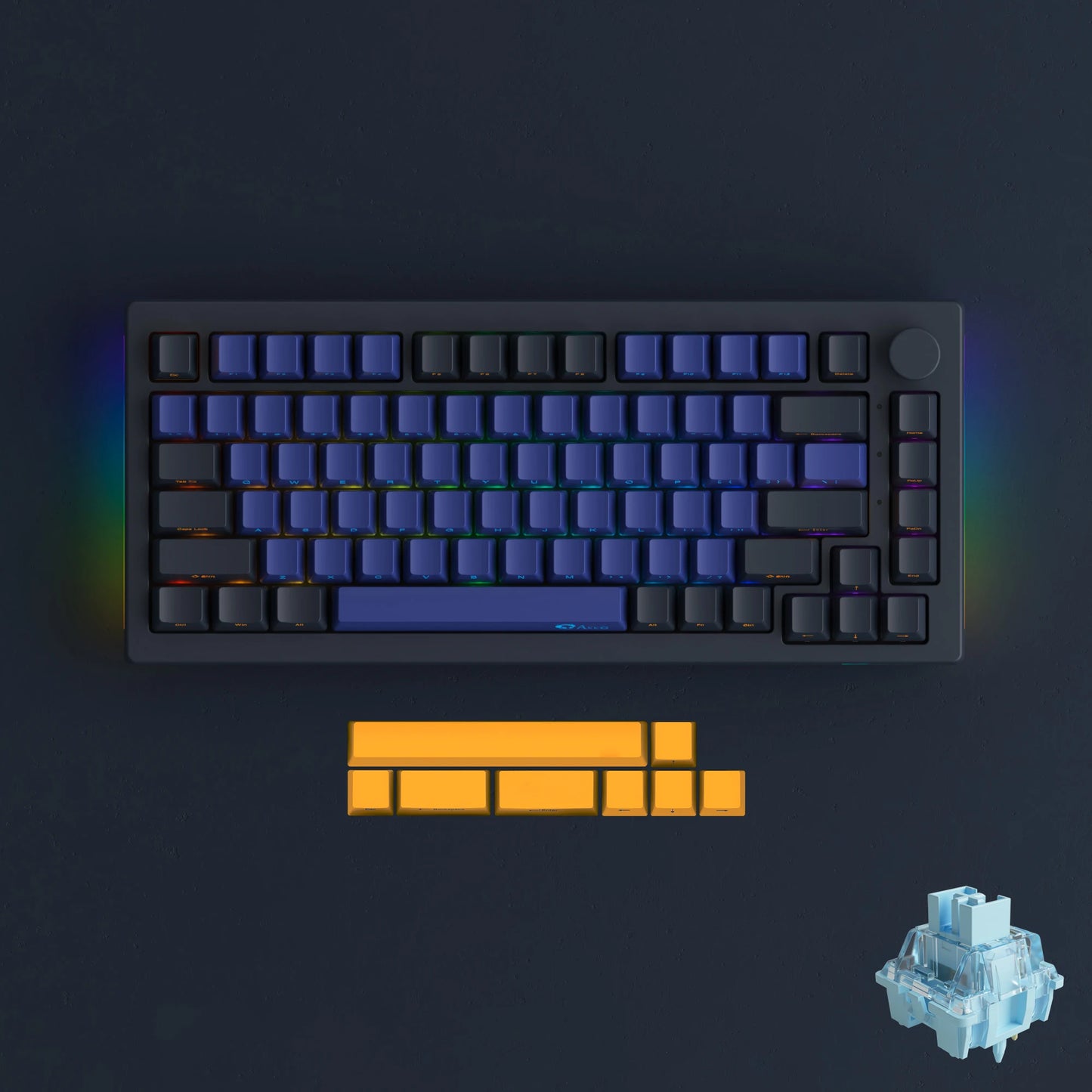 5075B plus 75% Hot Swap Multi-Modes RGB Mechanical Gaming Keyboard 2.4Ghz Wireless/Usb Type-C/Bluetooth 5.0