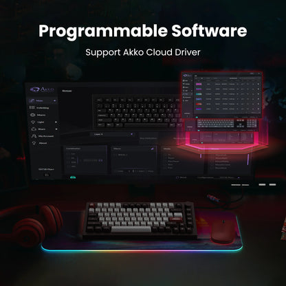 5075B plus 75% Hot Swap Multi-Modes RGB Mechanical Gaming Keyboard 2.4Ghz Wireless/Usb Type-C/Bluetooth 5.0