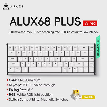 AK680 MAX Mechanical Keyboard HE Hall Effect Switch 60% 8K/1K RGB Wired/Wireless Gaming Rapid Trigger Magnetic Keyboard