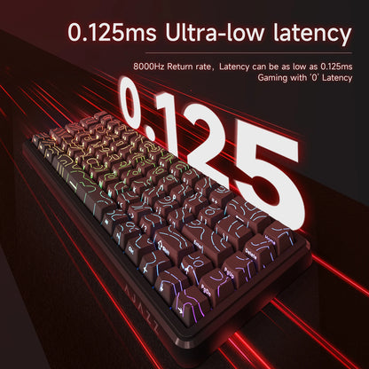 AK680 MAX Mechanical Keyboard HE Hall Effect Switch 60% 8K/1K RGB Wired/Wireless Gaming Rapid Trigger Magnetic Keyboard