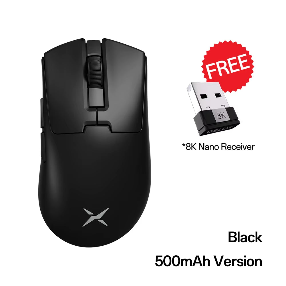 M900Mini PRO Wireless Gaming Mouse Ergonomic Ultra-Lightweight 40G PAW3395 8K Hz for Medium to Small Hands PC Laptop Gamer